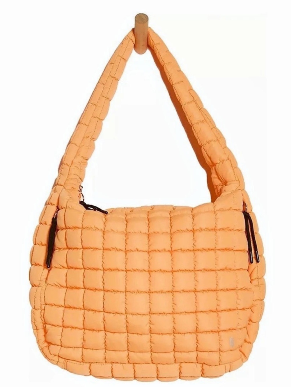 FP MOVEMENT Quilted Carryall in Neon Clementine